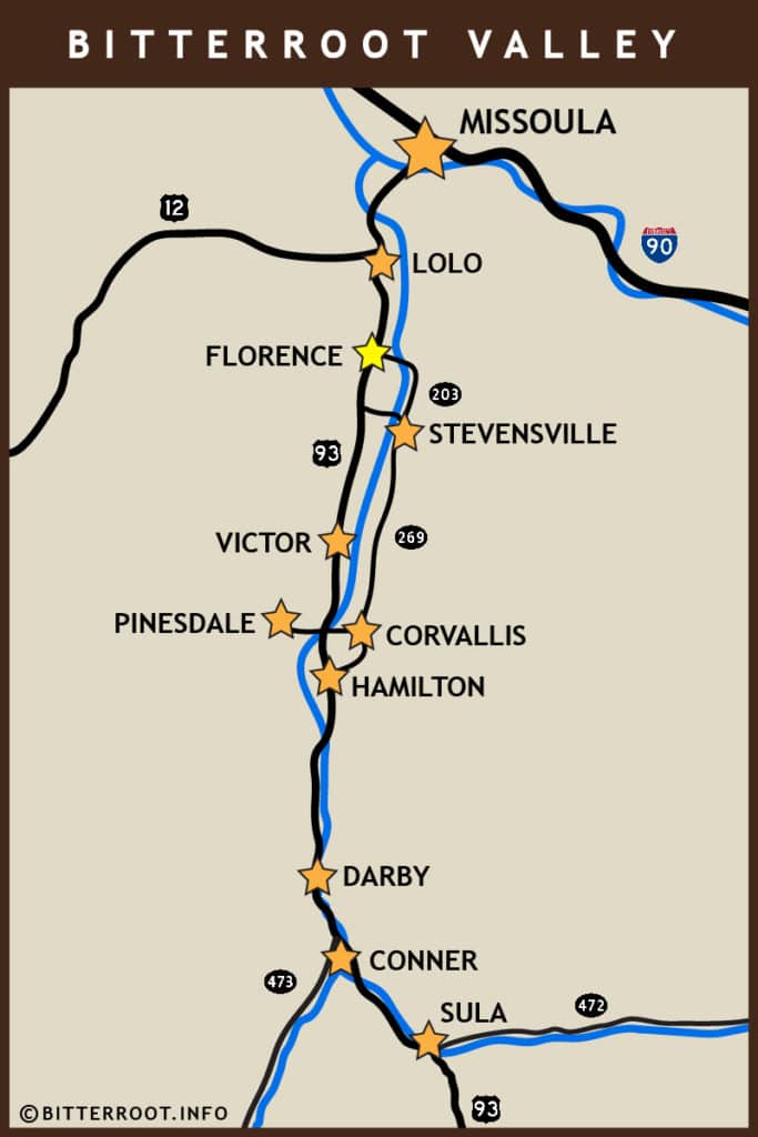 florence mt map