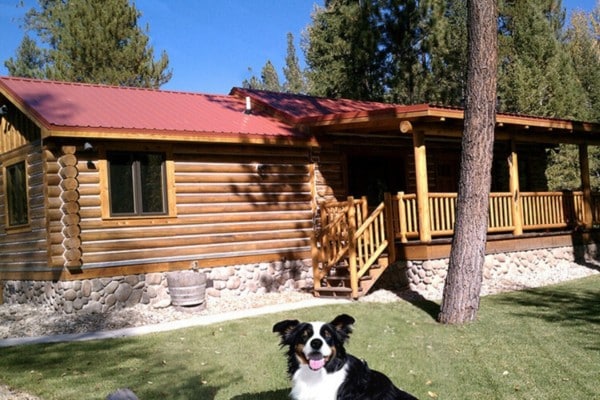 image of a pet friendly cabin in montana's bitterroot valley