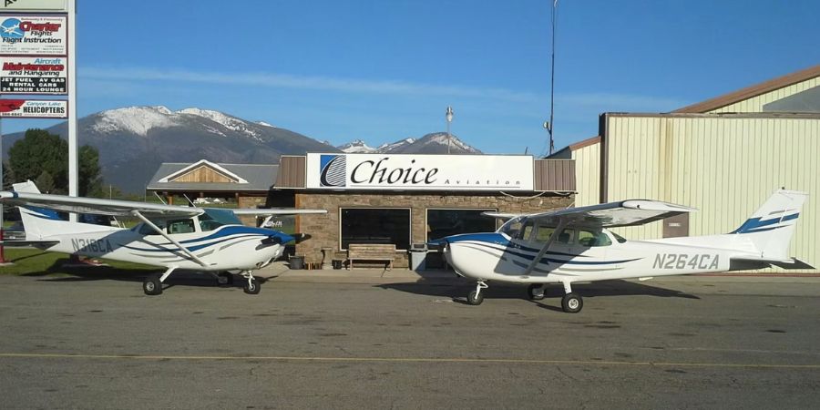 image of choice aviation at hamilton, mt airport