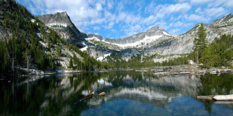 image of canyon lake in the bitterroot mountains
