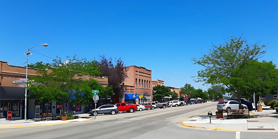 image of stevensville, mt town