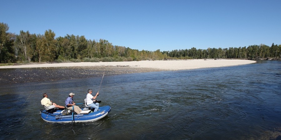 fly fishermen on the bitterroot river