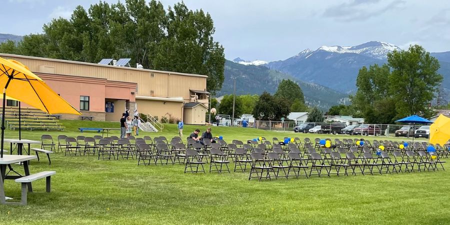 image of performing arts center at victor school in victor, mt