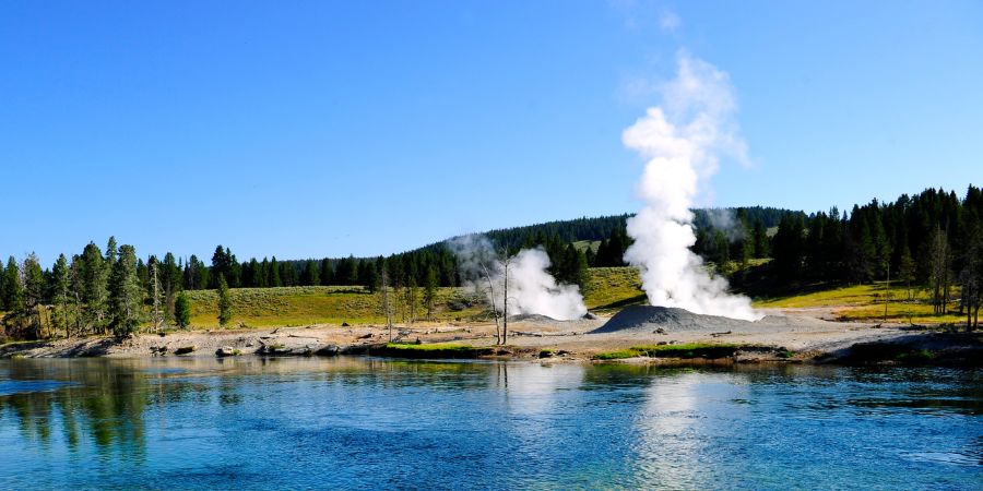 Geysers in Yellowstone Park