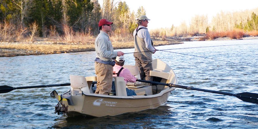 fishermen floating the bitterroot river