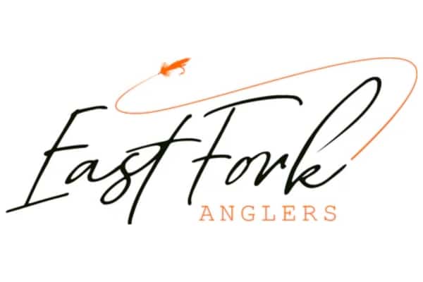 logo for east fork anglers in hamilton mt