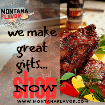 advertisement for montana flavor gifts