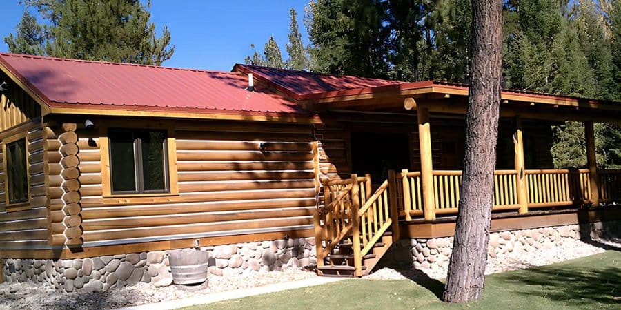 image of a cabin in the bitterroot valley