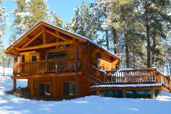 image of lupine cabin near sula, mt