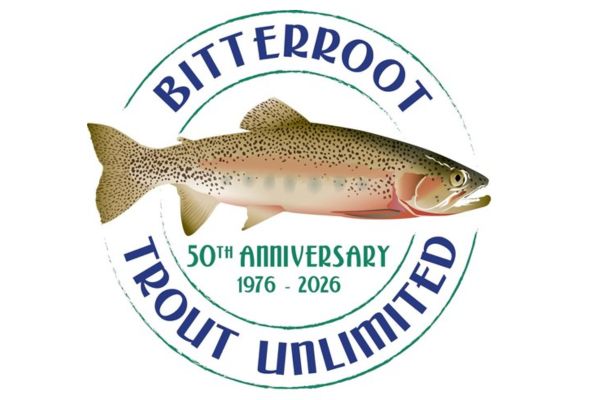 Bitterroot Trout Unlimited 50th Anniversary logo